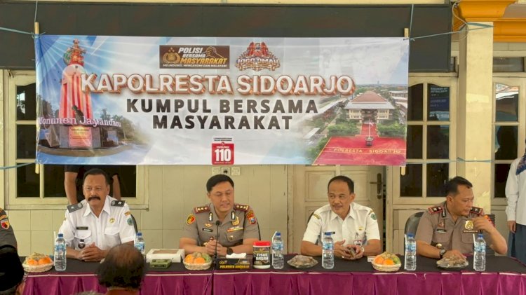 Kapolresta Sidoarjo Gelar Silaturahmi Kamtibmas, Perkuat Sinergi dan Semangat Polisi Bersama Masyarakat